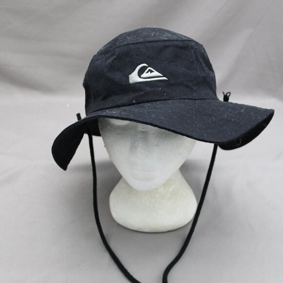 Skateboard Hat - Quicksilver Bucket Hat in Black - Adult One Size - Picture 1 of 7